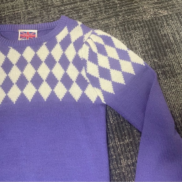 Vintage 1980’s Cherry Stix Wool Blend Preppy Crew Neck pullover sweater - Picture 3 of 10